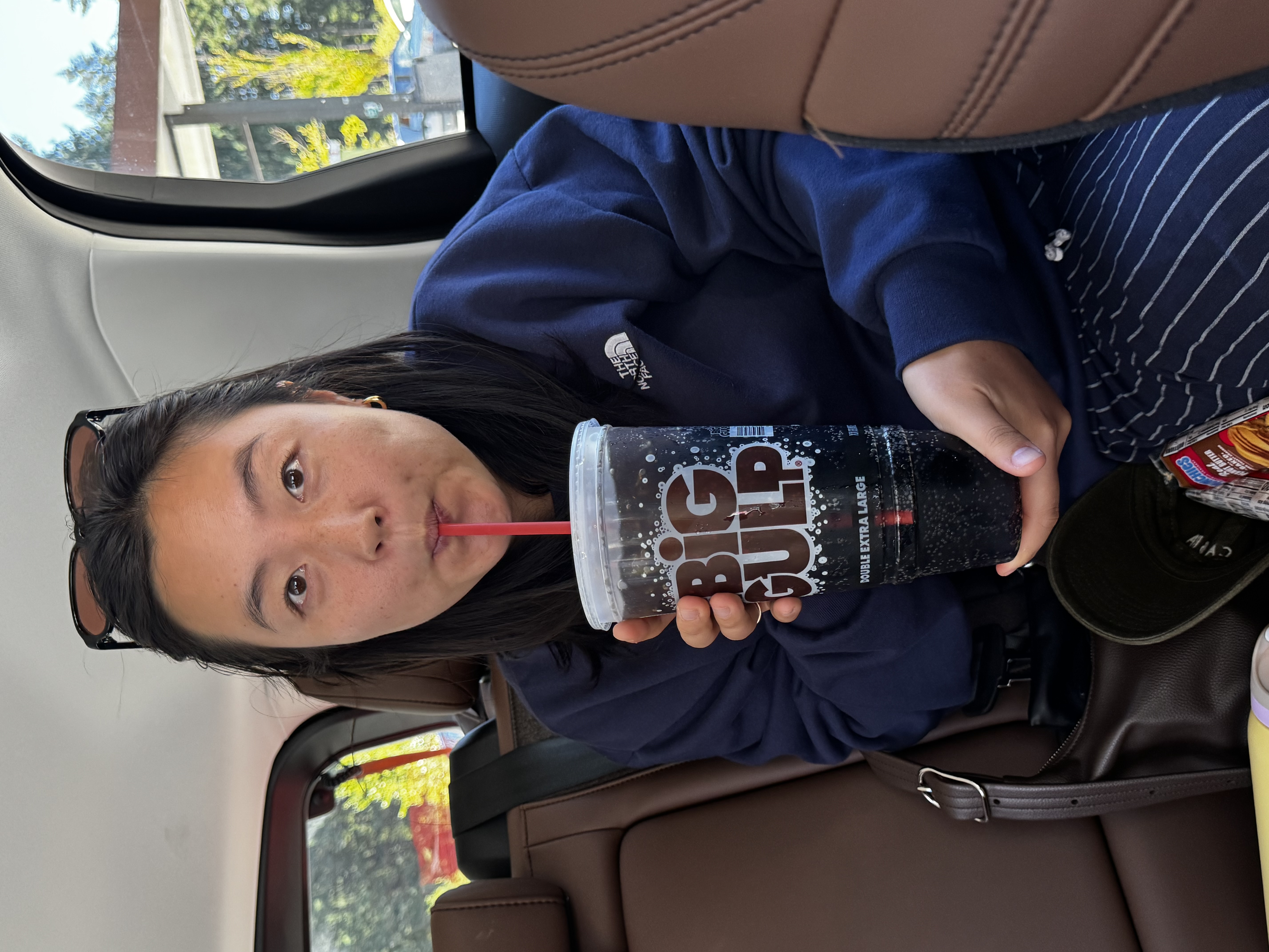 Jade with Big Gulp